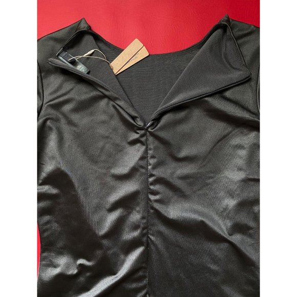 Skims All In One Shine Crew Neck Long Sleeve Jumpsuit Bodysuit Gray 2X NWT - Picture 8 of 9